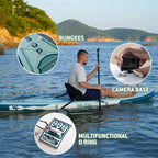 FunWater Inflatable Stand Up Paddle Board, 11 ft x 32 in x 6 in - SUP Paddle Accessories