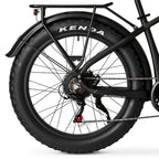 Ozark Trail Electric Fat Tire Bike, 26in, 48V, Class 2, Black, Fits Riders 5ft 2in - 6ft 1in - M.3 Ranger+
