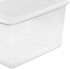Sterilite Clear Storage Tote With Lids, 64 Quart, 6 Pack