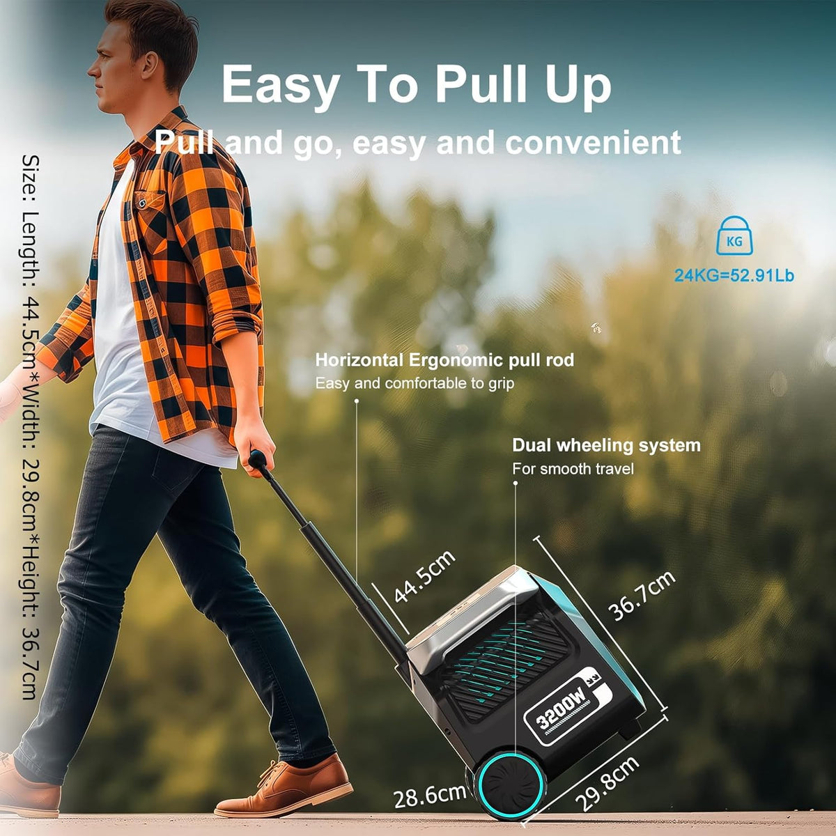 IEE Portable Power Station 3200W 2048Wh LiFePO4 Battery - P3200