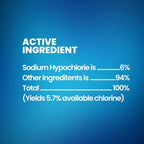 Liquid Chlorine Bleach For Laundry And Household Cleaning - 12 1 Gallon Jugs
