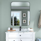 Aluminum Alloy Rounded Corner Wall Vanity Mirror
