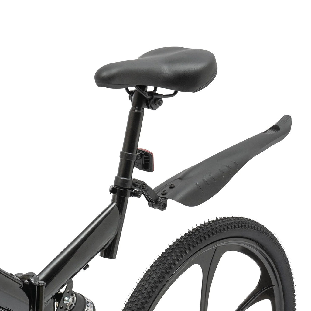 Aiqidi 26 Inch 21 Speed Full Suspension Folding Mountain Bike, Black