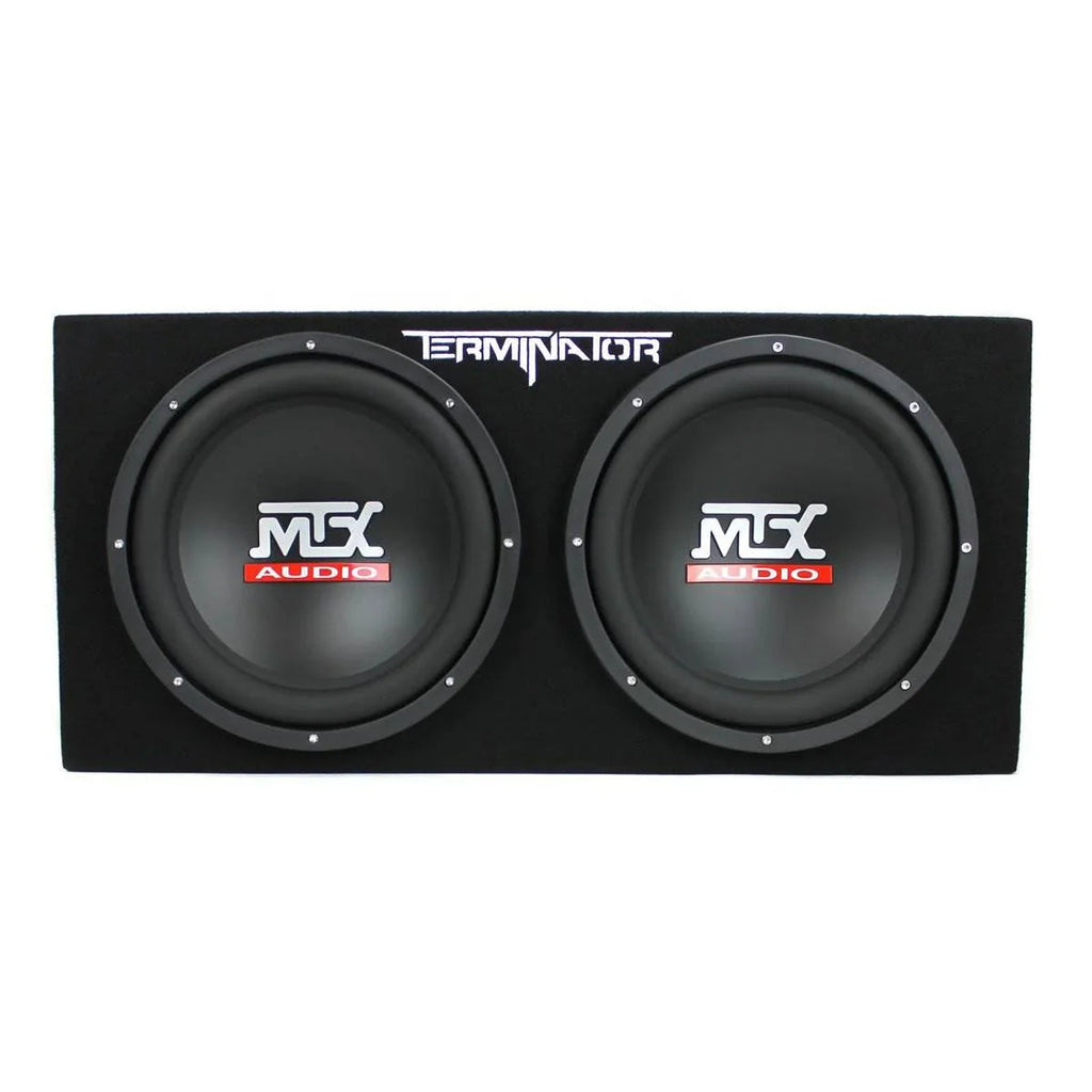 Dual 12-Inch 1200W Subwoofer Box With 1500W Amplifier And 2-Farad Capacitor