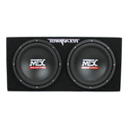 Dual 12-Inch 1200W Subwoofer Box With 1500W Amplifier And 2-Farad Capacitor