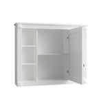36'' Bathroom Vanity Set With Ceramic Sink Top, Mirror Cabinet, 2 Doors And 2 Drawers - Gray