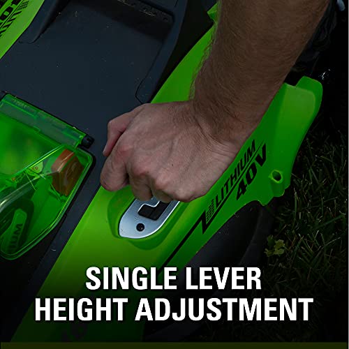 40V 16-Inch Cordless Electric Lawn Mower With 4.0Ah Battery And Charger