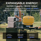EF ECOFLOW Solar Generator DELTA 3 Plus With 400W Solar Panel, 1000W Solar Input - DELTA 3 Plus