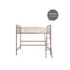 Better Homes & Gardens Twin Metal Loft Bed, Rose Gold - Kelsey