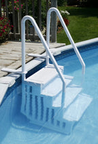 Easy Pool Step Above-Ground Swimming Pool Step To Deck - 350-lb Capacity, Up To 54-in Deep