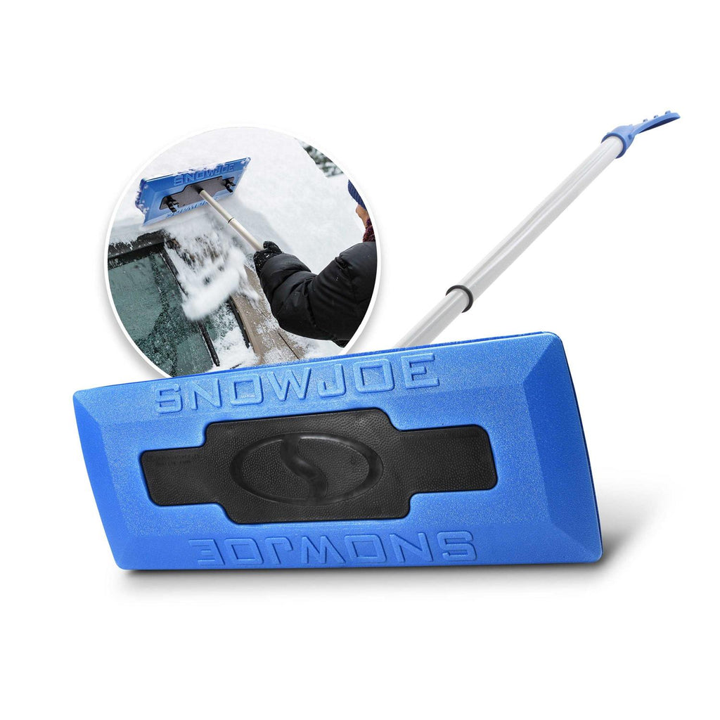 Snow Joe 2-in-1 Telescoping Snow Broom And Ice Scraper, 18 in, 34 in Or 48 in - SJBLZD-ECM