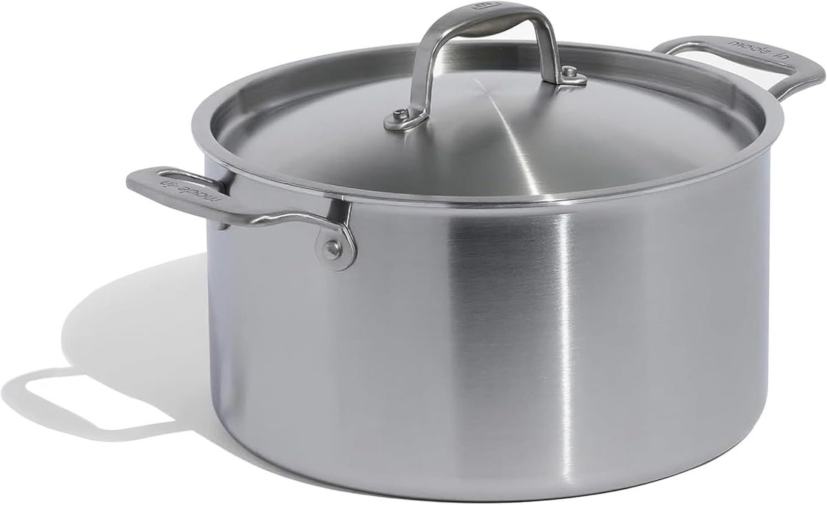 Made In Cookware Stainless Steel Stock Pot With Lid, 8 Quart, 5 Ply