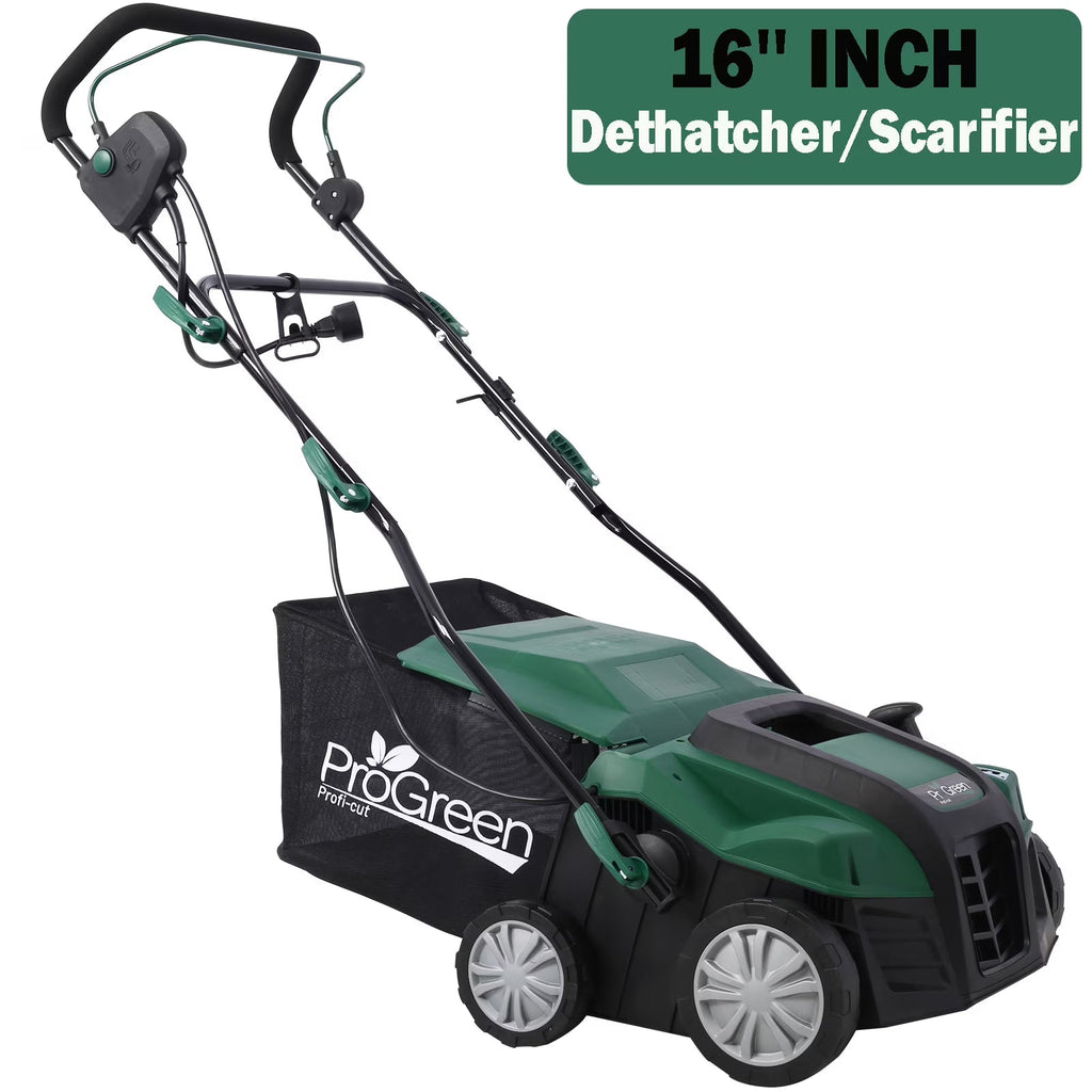 Seizeen 16-Inch Lawn Dethatcher And Scarifier - 15 Amp, 58 QT