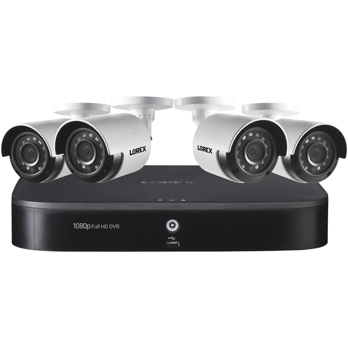 Lorex 1080p 8-Channel 1TB Wired DVR Security System With 4 Cameras