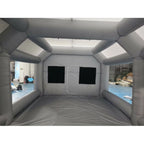 Inflatable Car Paint Spray Booth Tent With 2 Filters, 28x15x10FT