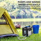 Portable Propane Water Heater And Shower Pump With LCD Display And Carry Case