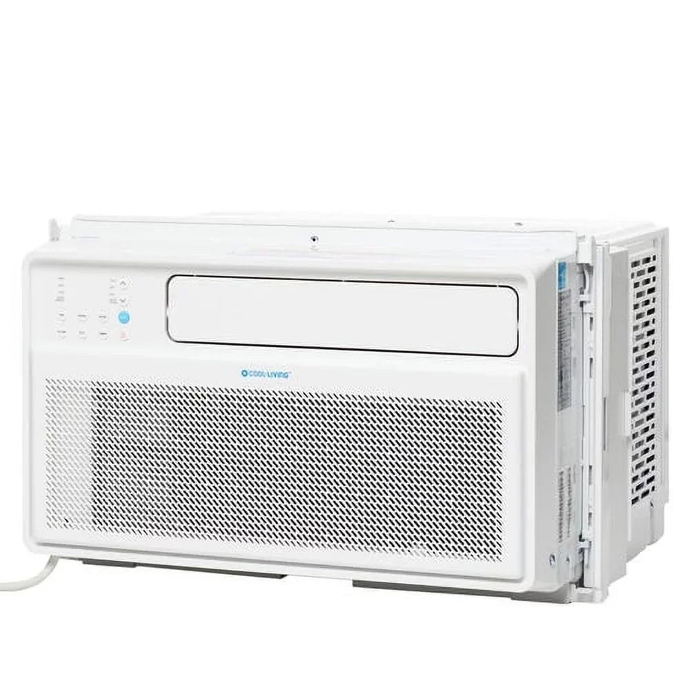 Cool-Living 8,000 BTU Window Air Conditioner, 42dB, Digital Display And Remote, White