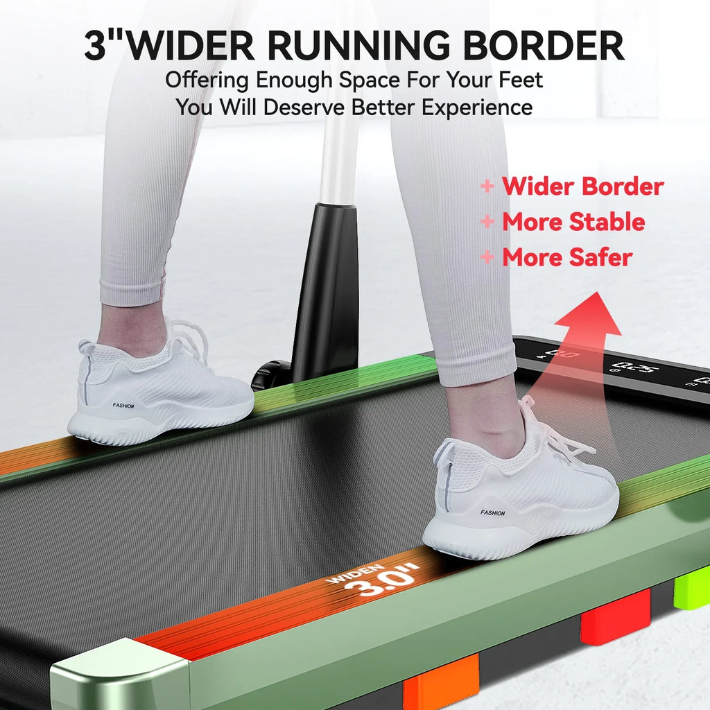 Pooboo 2in1 Folding Under Desk Treadmill, 2.5HP Bluetooth, 265 lbs