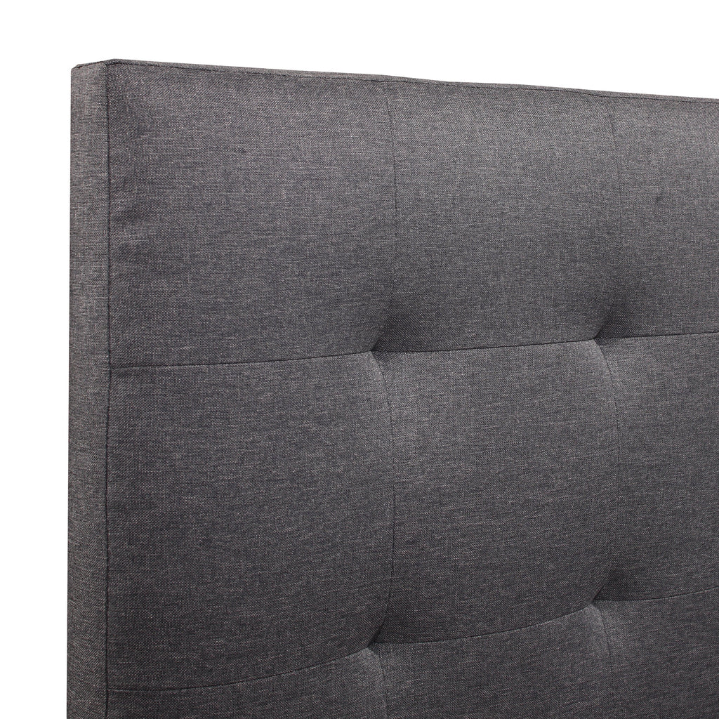 Hillsdale Living Essentials Upholstered Twin Platform Bed With 2 Storage Drawers, Gray
