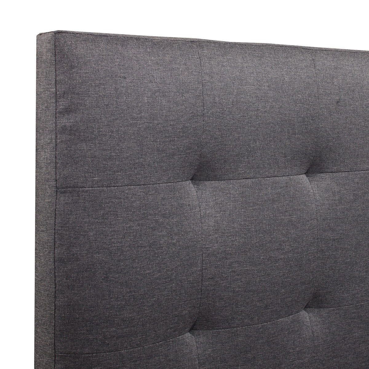 Hillsdale Living Essentials Upholstered Twin Platform Bed With 2 Storage Drawers, Gray