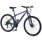 Men's 27.5 in Mountain Bike - 21-Speed Aluminum Alloy Frame, Front Suspension, Double Disc Brakes