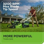 Greenworks Cordless Self-Propelled Lawn Mower, 60V, 21-Inch, 2 x 4.0Ah Batteries, Dual-Port Rapid Charger