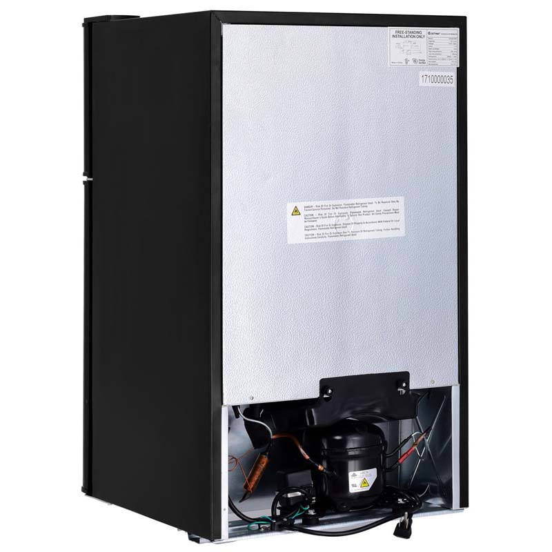 3.2 Cu. Ft. 2-Door Compact Refrigerator With Freezer - Black, Gray Or White