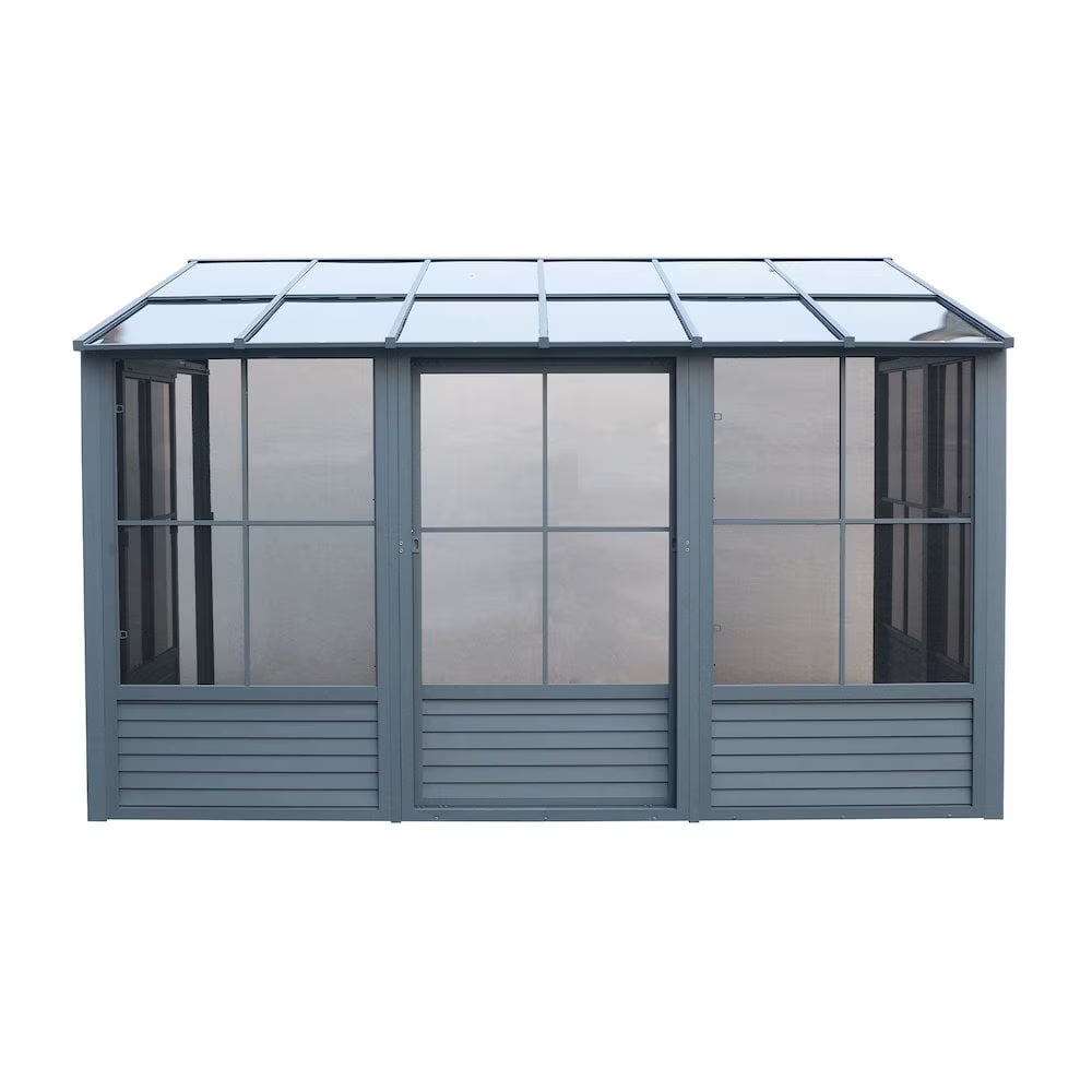 Gazebo Penguin Wall-Mounted Gazebo, 10 x 12, Aluminum Frame With UV Protection - Florence
