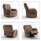 Large Electric Power Lift Recliner With Heat, Massage, Hidden Cup Holder - 40.94W x 38.19D x 42.52H