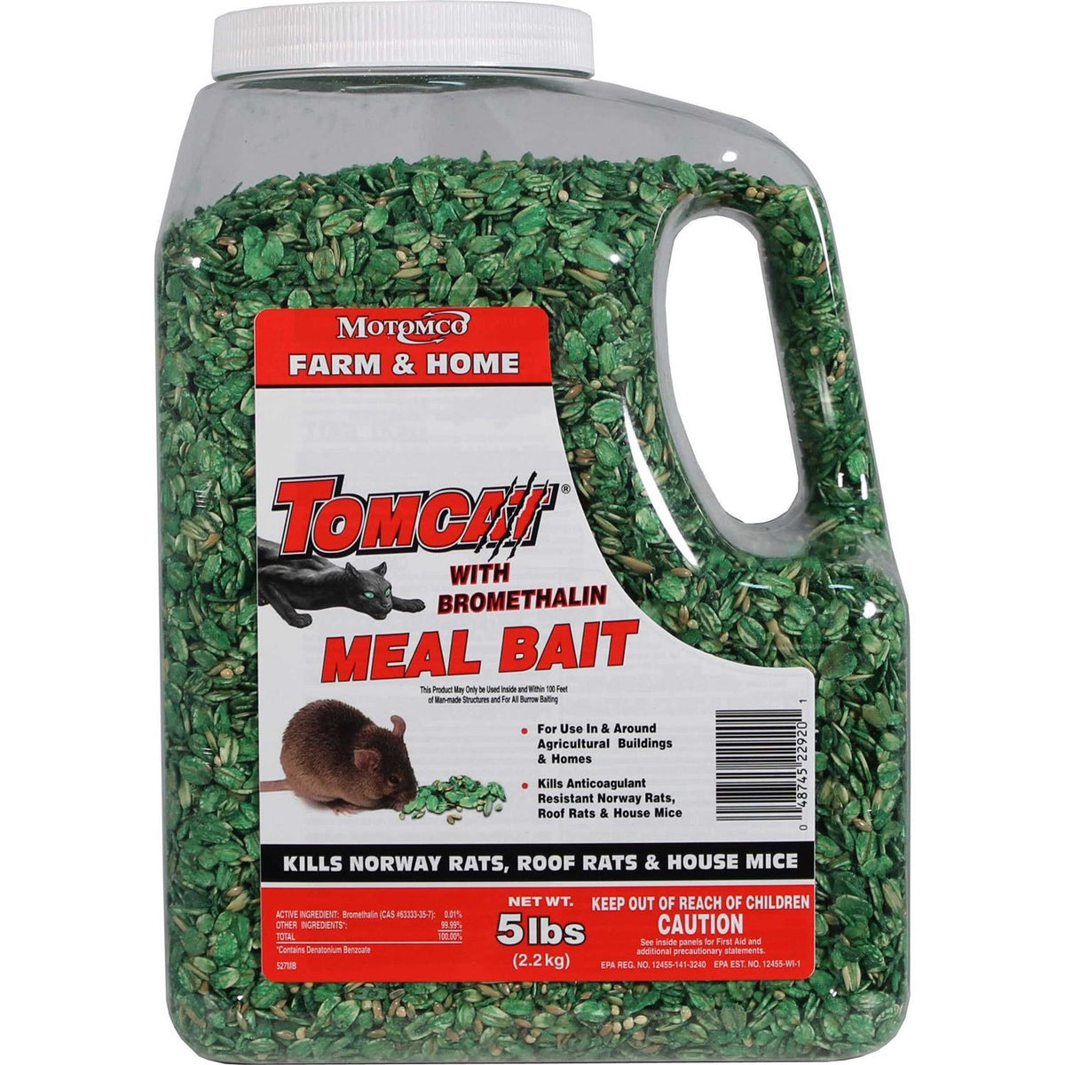 Tomcat Bromethalin Meal Bait 5 lb Jug