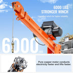 VEVOR Electric Pickup Truck Crane 2200 lbs With 6000 lbs Winch - HXCZDJ-02