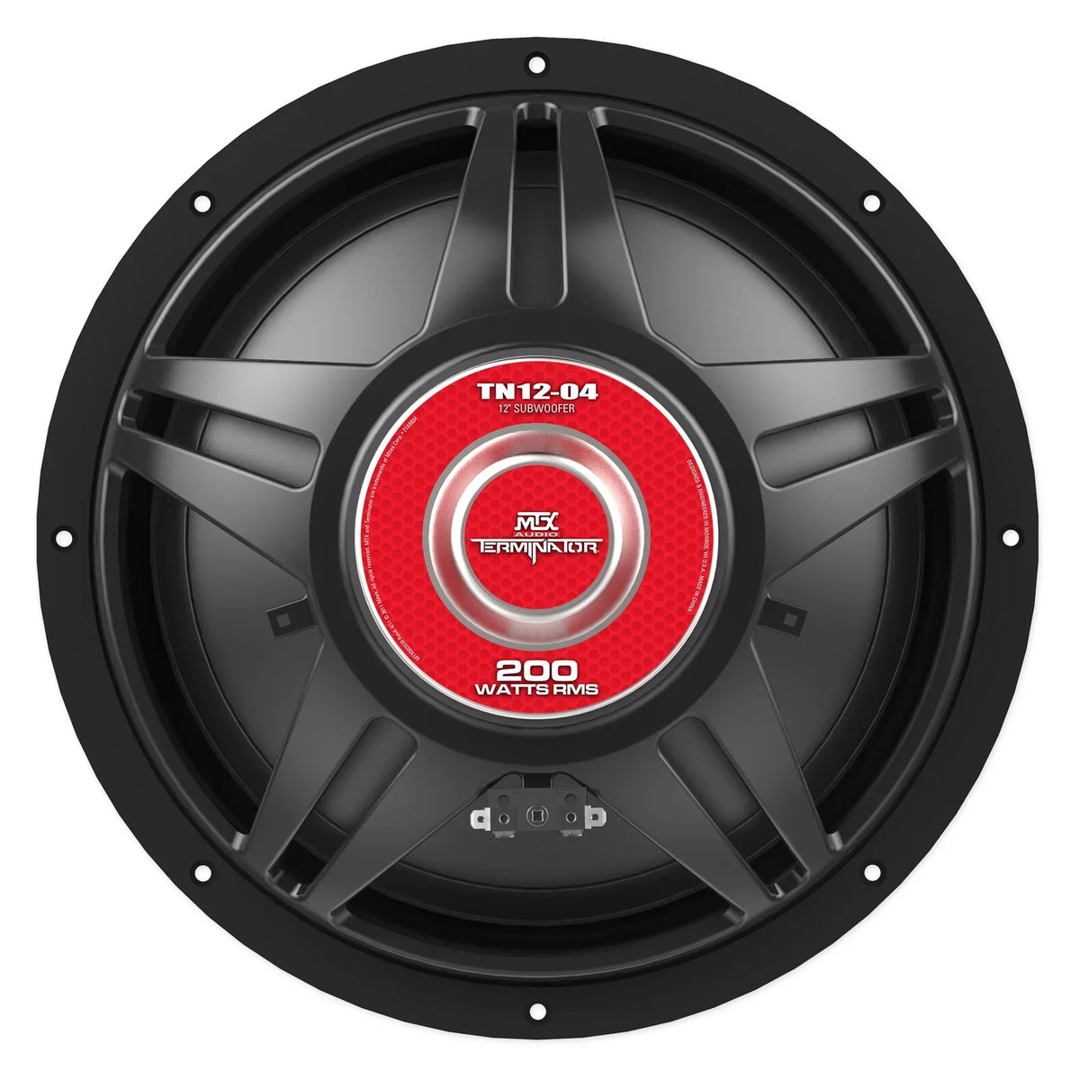 MTX Terminator TN12-04 12" 400 Watt Car Audio Subwoofer With Rockville RBS12 Vented Enclosure