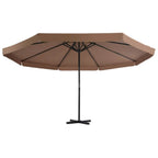 vidaXL Garden Parasol, Azure Blue Polyester With PA Coating, 196.9in x 118.1in