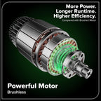 Greenworks 40V Cordless Brushless Leaf Blower Vacuum With Bag, 230 MPH, 505 CFM, 5.0Ah Battery And Charger