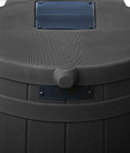 Good Ideas Rain Wizard 50 Gallon Plastic Rain Barrel Water Collector With Brass Spigot - Black