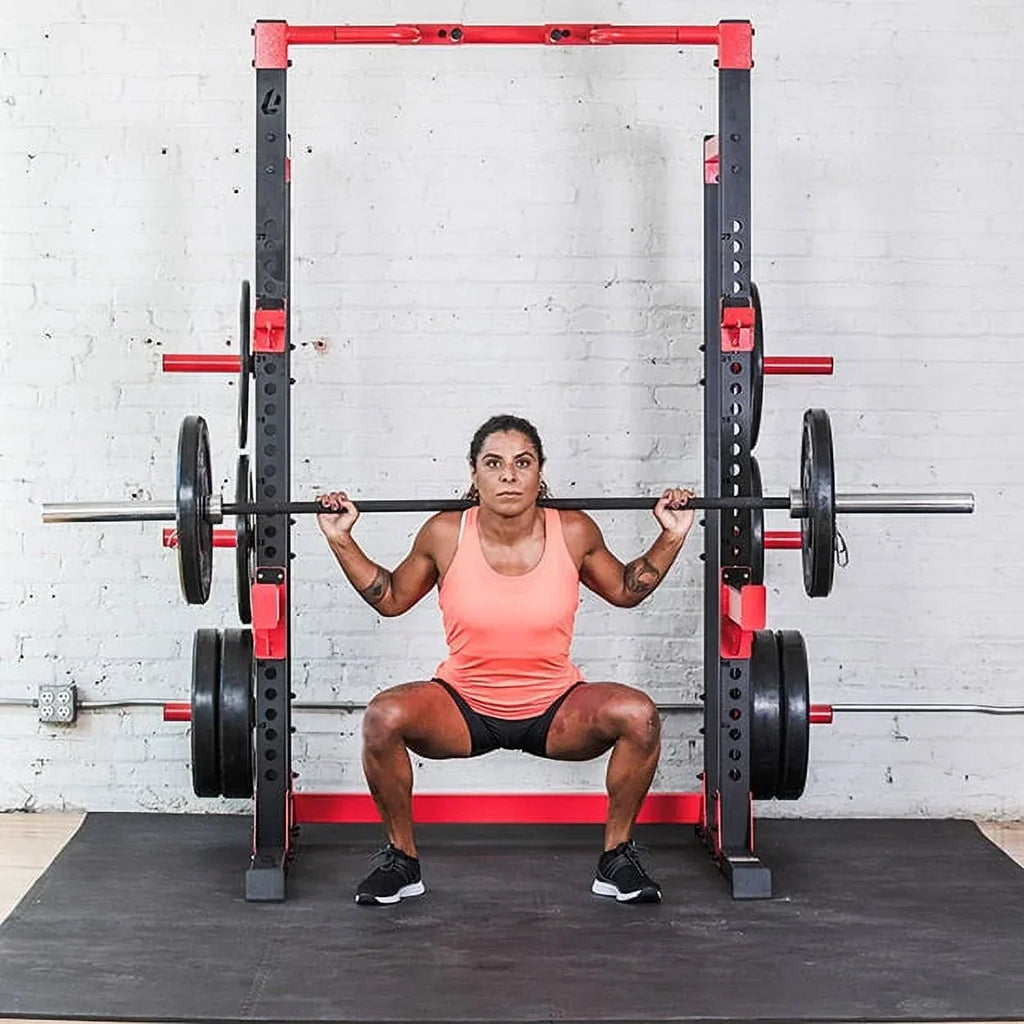 Lifeline Fitness Half Rack Exercise Power Cage, 86.5 in Tall - C1 Pro