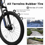 27.5 Inch Full Suspension Mountain Bike With Front And Rear Dual Shock Absorbers, Mechanical Disc Brakes, 21-Speed - A2760