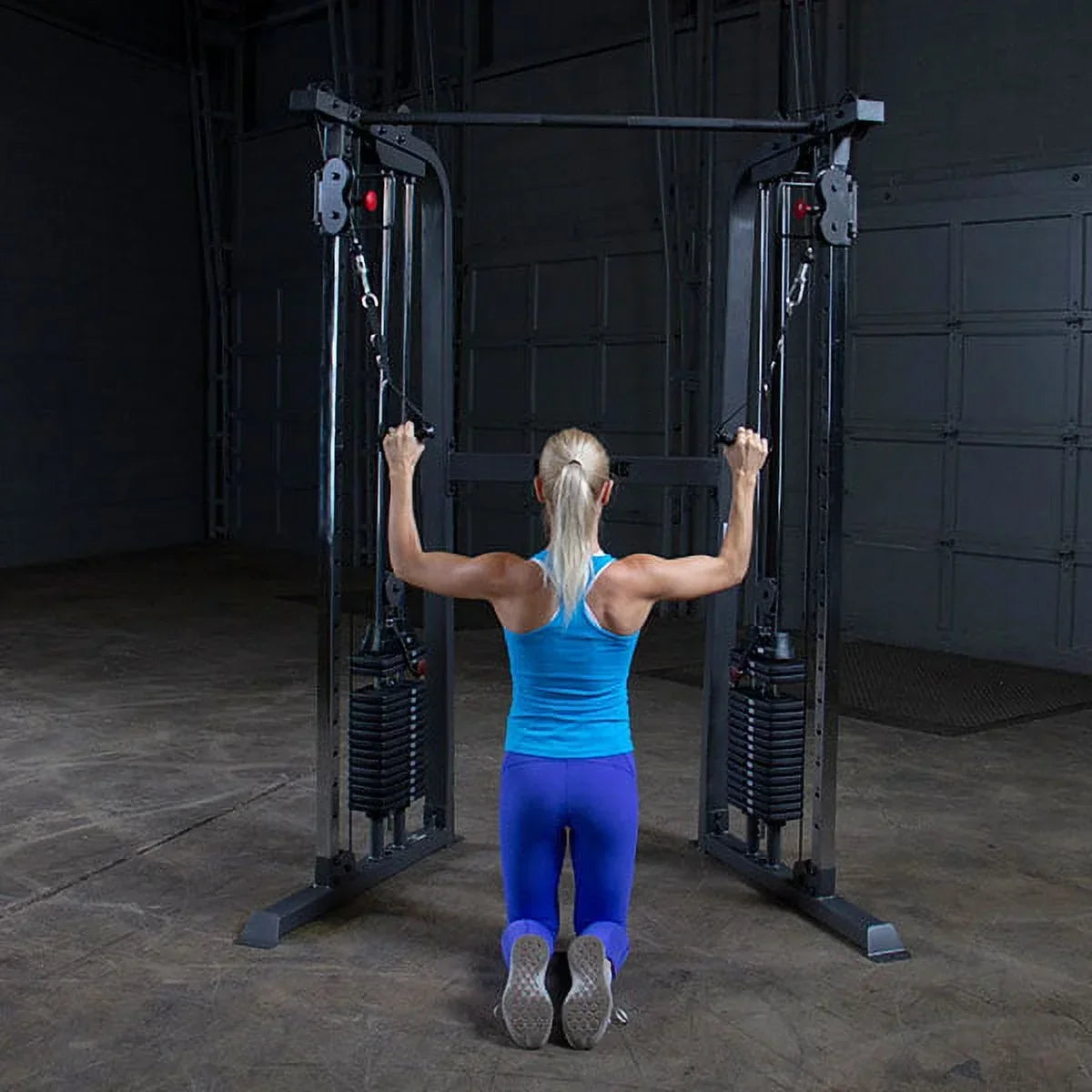 Body-Solid Powerline Functional Trainer Cable Machine, Dual 210 Lb. Weight Stacks - PFT100