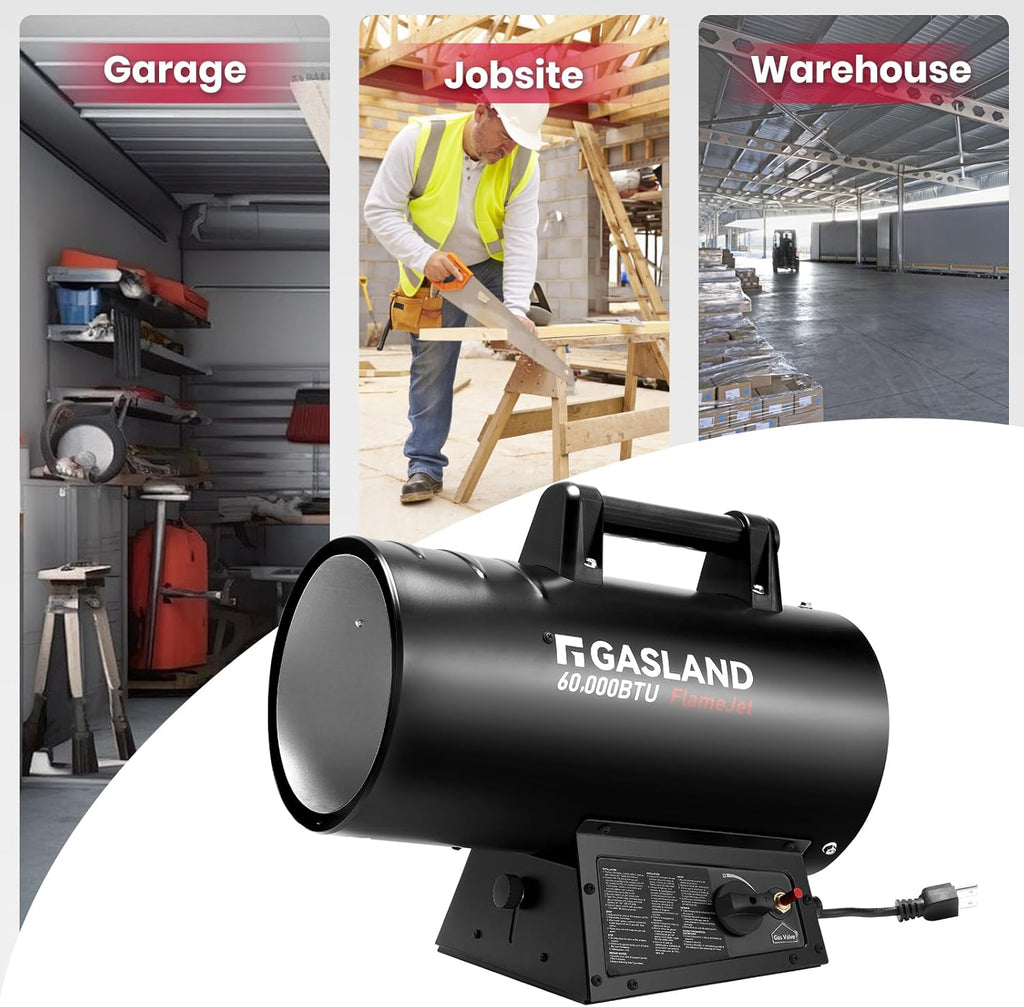 GASLAND Propane Forced Air Heater 60 000 BTU - FlameJet
