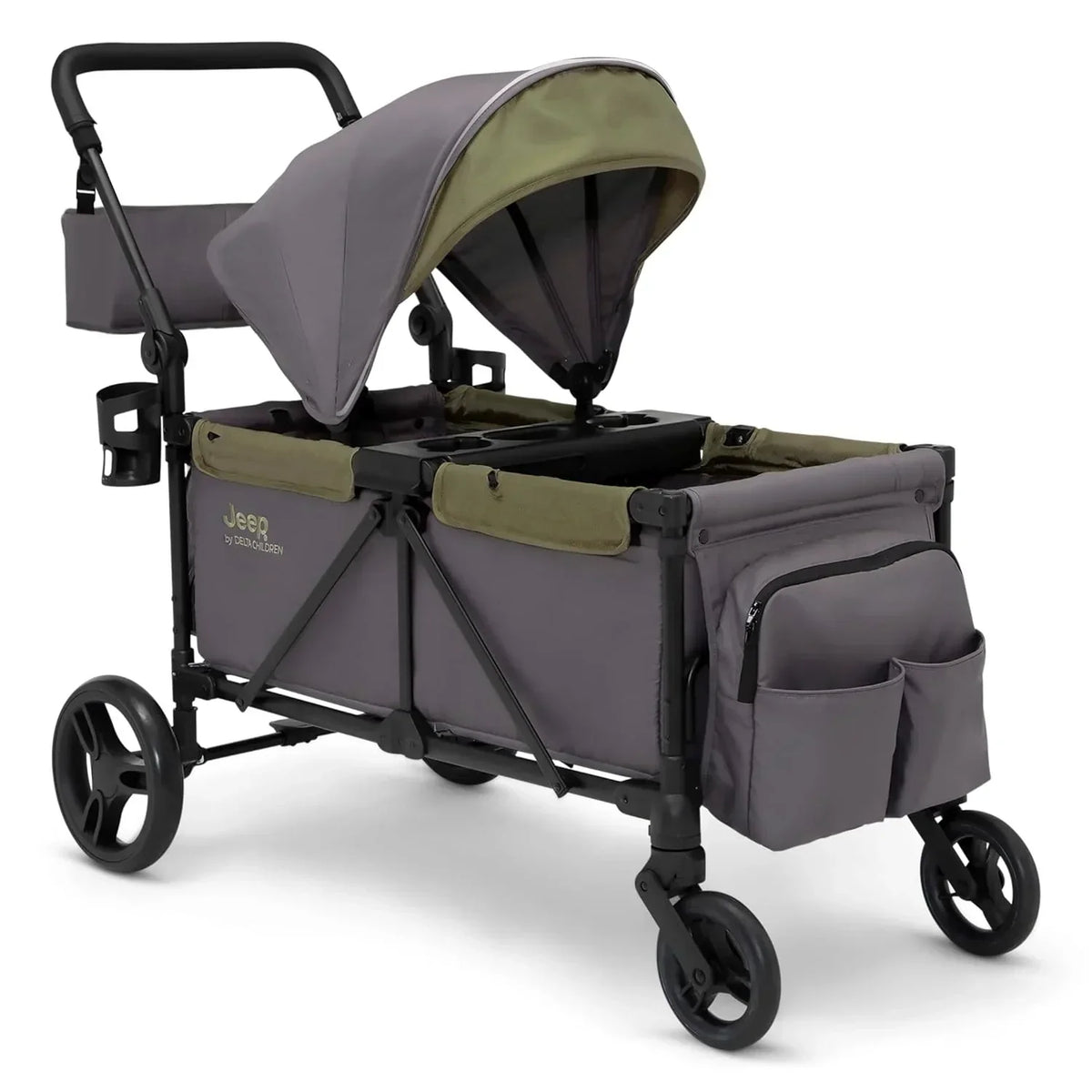 Jeep Sport All-Terrain Stroller Wagon With Canopy And Parent Organizer