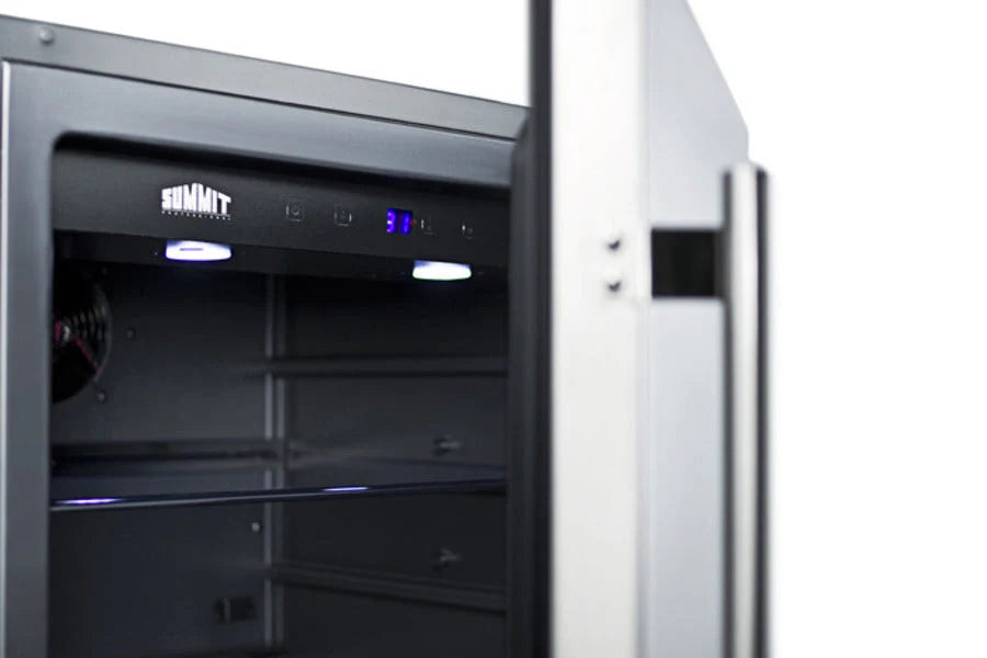 24in Wide Built-In All-Refrigerator With Stainless Steel Cabinet