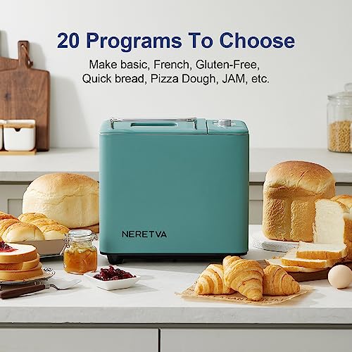 Neretva Automatic Bread Maker Machine With Sourdough Setting - 20-in-1