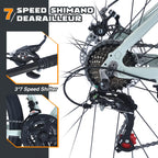 Men's 27.5 in Mountain Bike - 21-Speed Aluminum Alloy Frame, Front Suspension, Double Disc Brakes