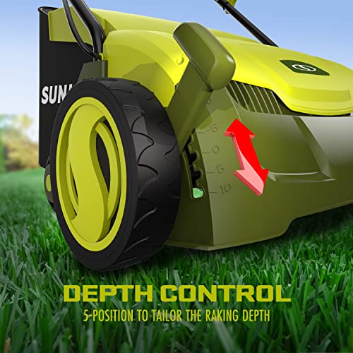 12-Amp 13-Inch Electric Dethatcher And Scarifier With Removable 8-Gallon Collection Bag
