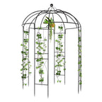 Ktaxon Birdcage Garden Arbor 81.5 x 81.5 x 106.7 in, Black