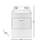 Whirlpool 7.0 Cu. Ft. Electric Dryer With AutoDry System And Wrinkle Shield - White