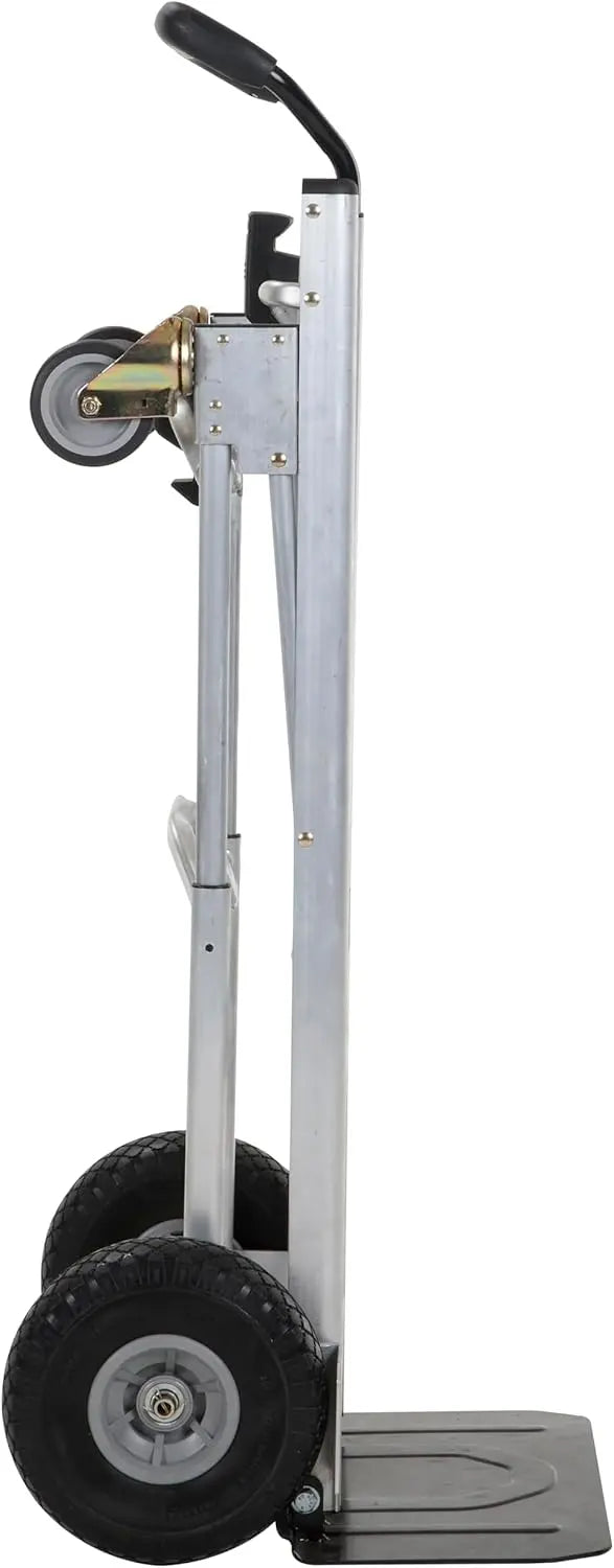 COSCO 4-in-1 Folding Hand Truck With Flat-Free Wheels And Folding Toe Plate