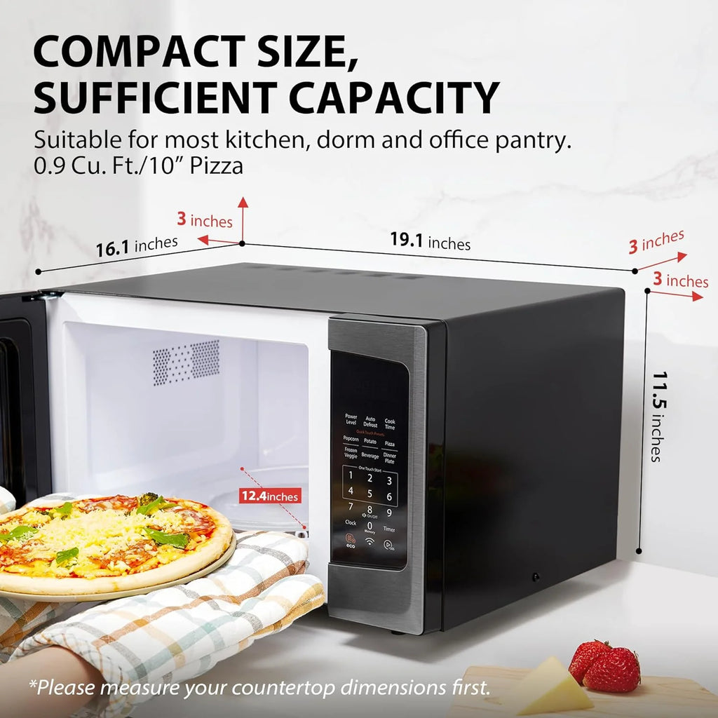 TOSHIBA 4-in-1 Countertop Microwave Oven, 1.5 Cu Ft, 1000W, Silver - ML-EC42P(SS)