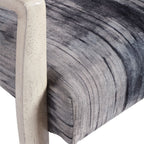 Bailey Street Home Gate House Mews 31 inch Accent Chair Charcoal/Gray/Blue Chenille/Natural Off-White Finish - 208-Bel-4361897