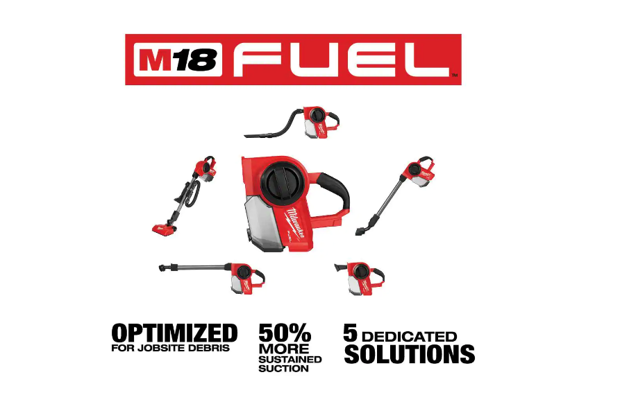18V Brushless 0.25-Gallon Cordless Jobsite Vacuum With 5.0Ah Battery And Charger